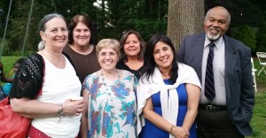(Left to Right) Randi Rubin Rodriguez, Lori Rubin Welch, Judi Primavera, Cindy Fernandes, Enna Garcia, Dr. Robert Windom